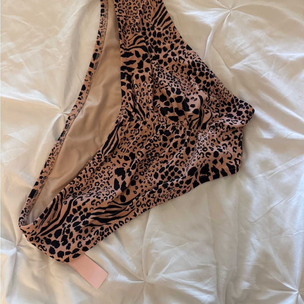Victoria’s Secret Rusched Leopard Print Bikini Bottom XL